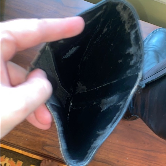 Nine West Braille - Black Knee Boots with Smooth Finish and Side Detailing - Picture 6 of 11